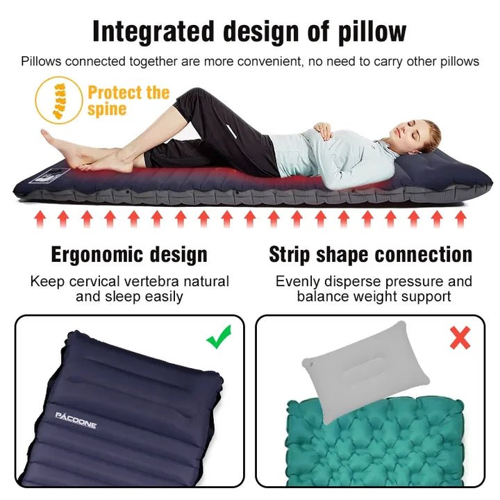 Ultralight Self-Inflating Camping Mattress with Built-in Pump – Eryx