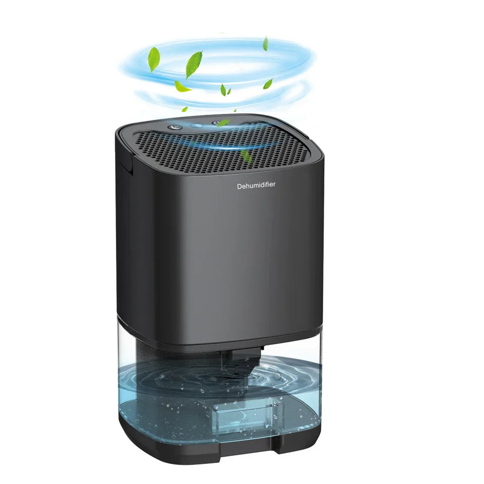 1000ml Portable 2-in-1 Dehumidifier with Air Filter & Night Light – Aveline