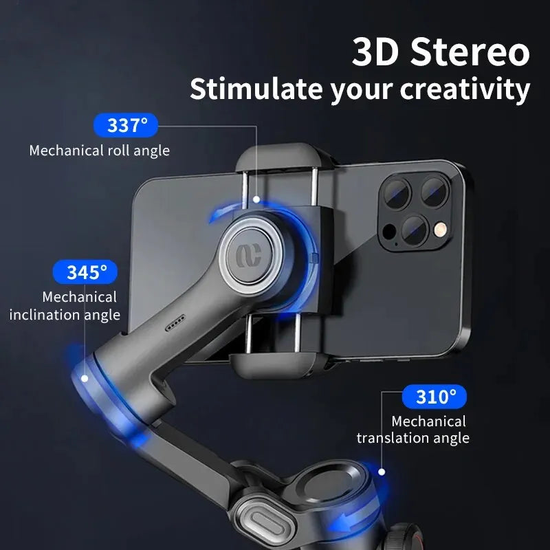3-Axis Smartphone Gimbal Stabilizer with AI Tracking & Face Detection – Alvion
