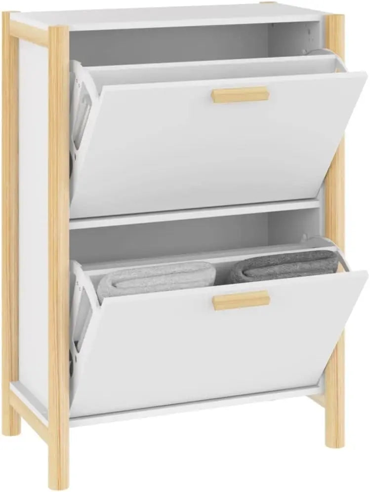 Slim Entryway Shoe Cabinet with Doors – TidyStep