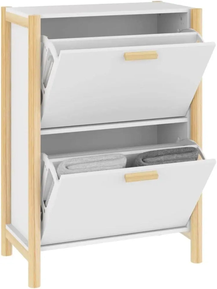 Slim Entryway Shoe Cabinet with Doors – TidyStep