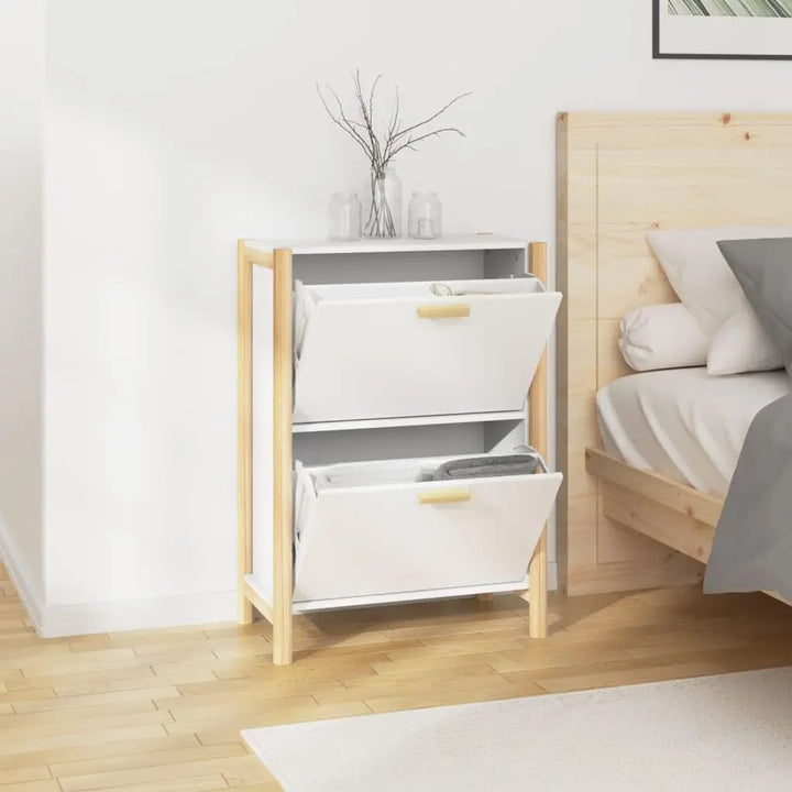 Slim Entryway Shoe Cabinet with Doors – TidyStep