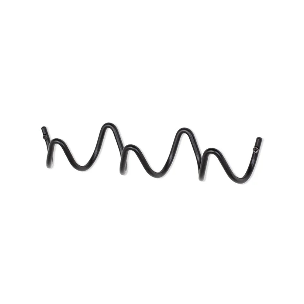 Silver metal wall rack shown alone against a white background.