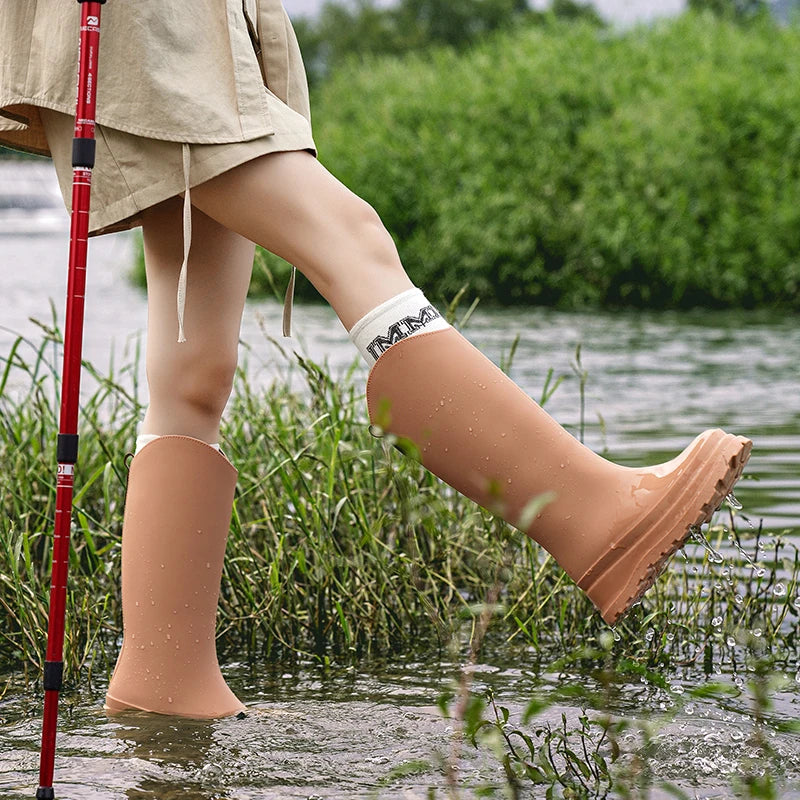 Ladies' rain boots high & waterproof with comfort sole – Maris
