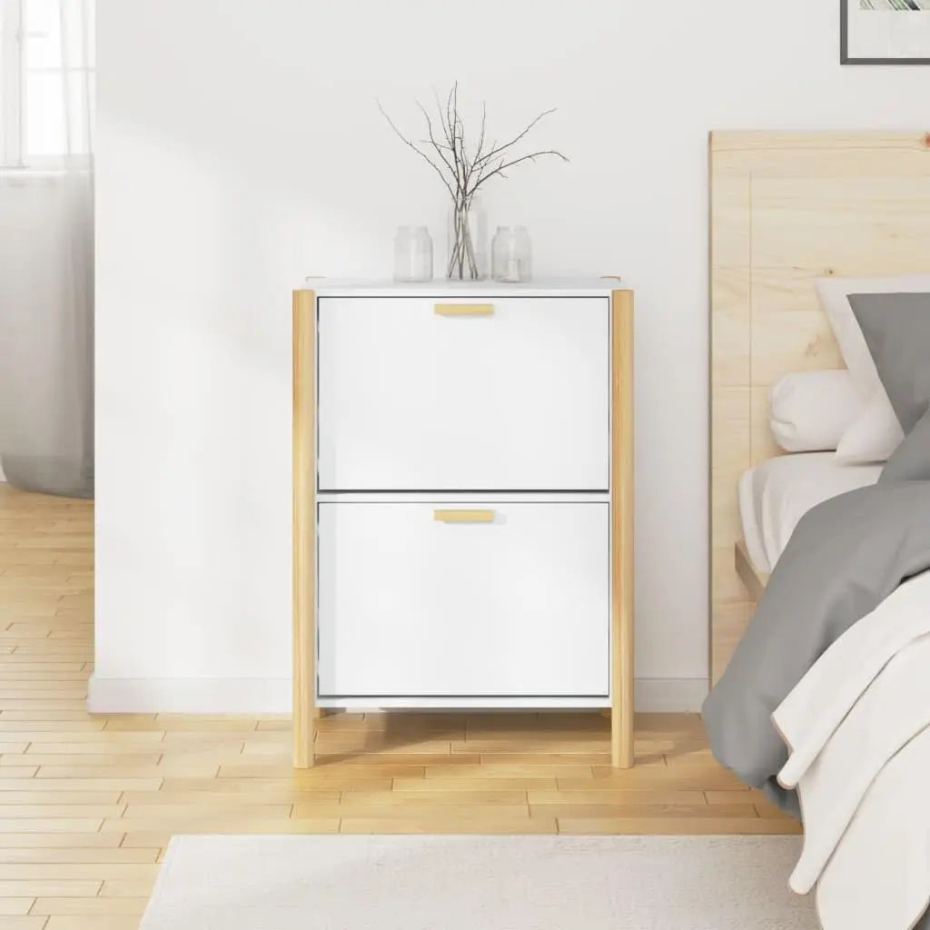 Slim Entryway Shoe Cabinet with Doors – TidyStep