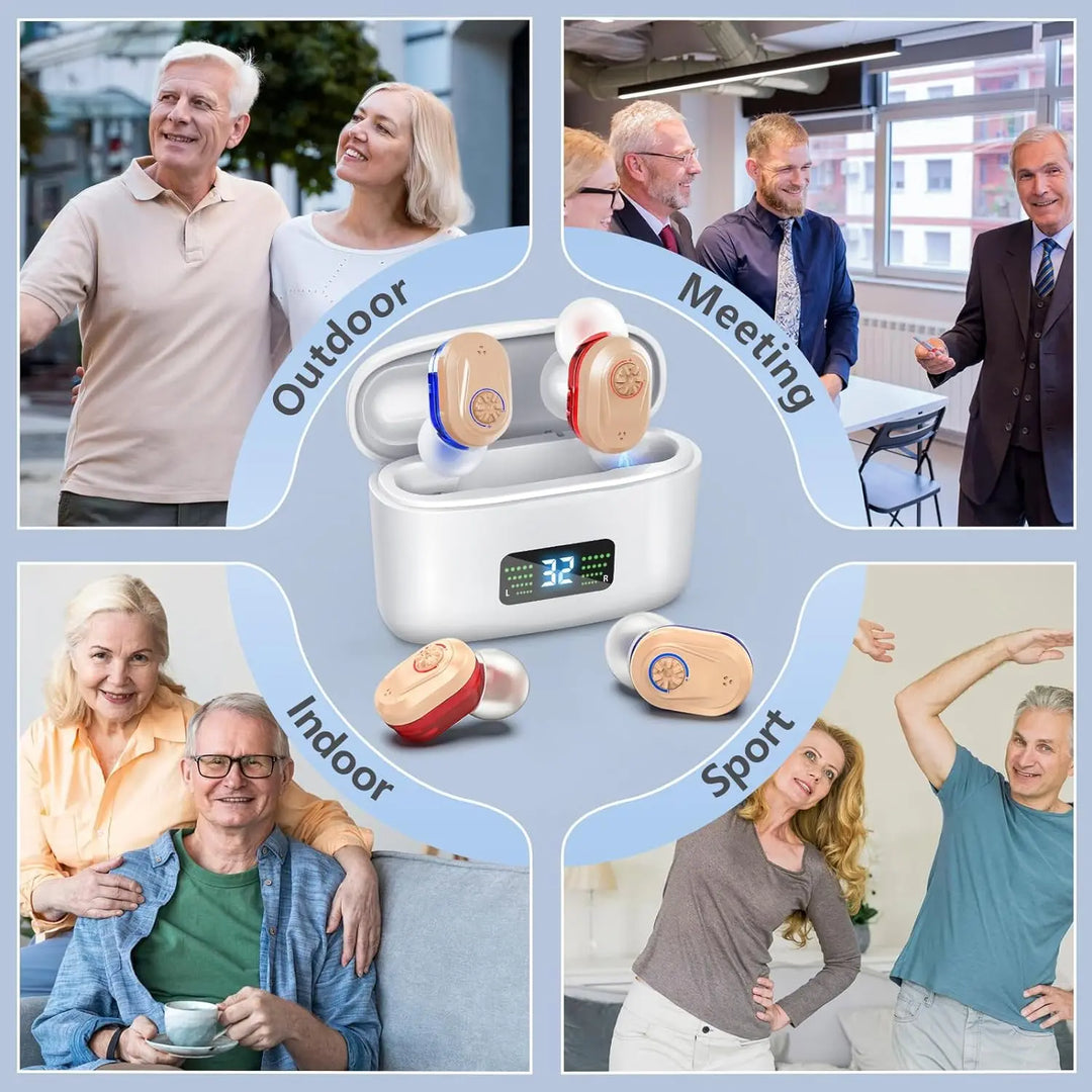 Wireless Mini Hearing Aid with Noise Reduction – HearMax