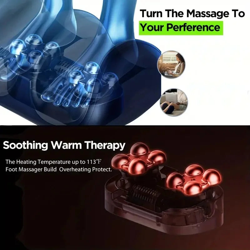 Extra Large Electric Shiatsu Foot & Calf Massager with Heat – Orion