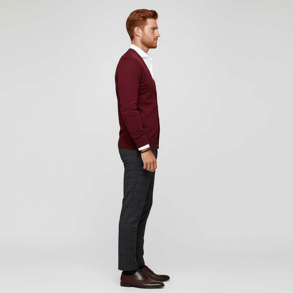 Schmal Geschnittene Strickjacke Mit Langen Ärmeln - Devin