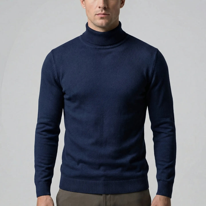 Schmal Geschnittener Rollkragenpullover Für Herren - Dario