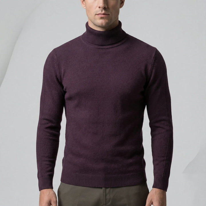 Schmal Geschnittener Rollkragenpullover Für Herren - Dario