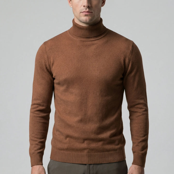 Schmal Geschnittener Rollkragenpullover Für Herren - Dario