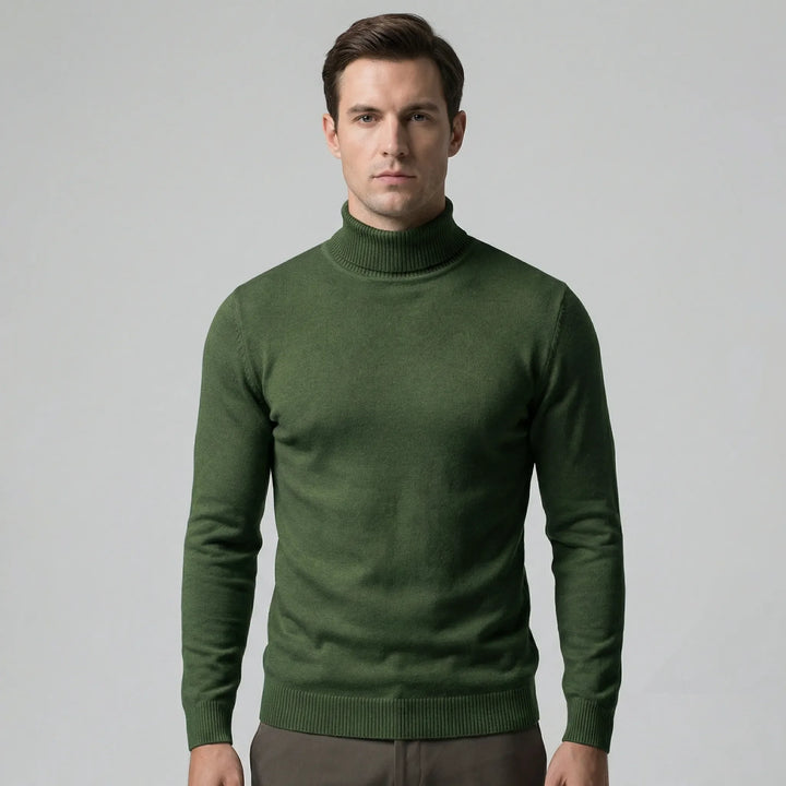 Schmal Geschnittener Rollkragenpullover Für Herren - Dario