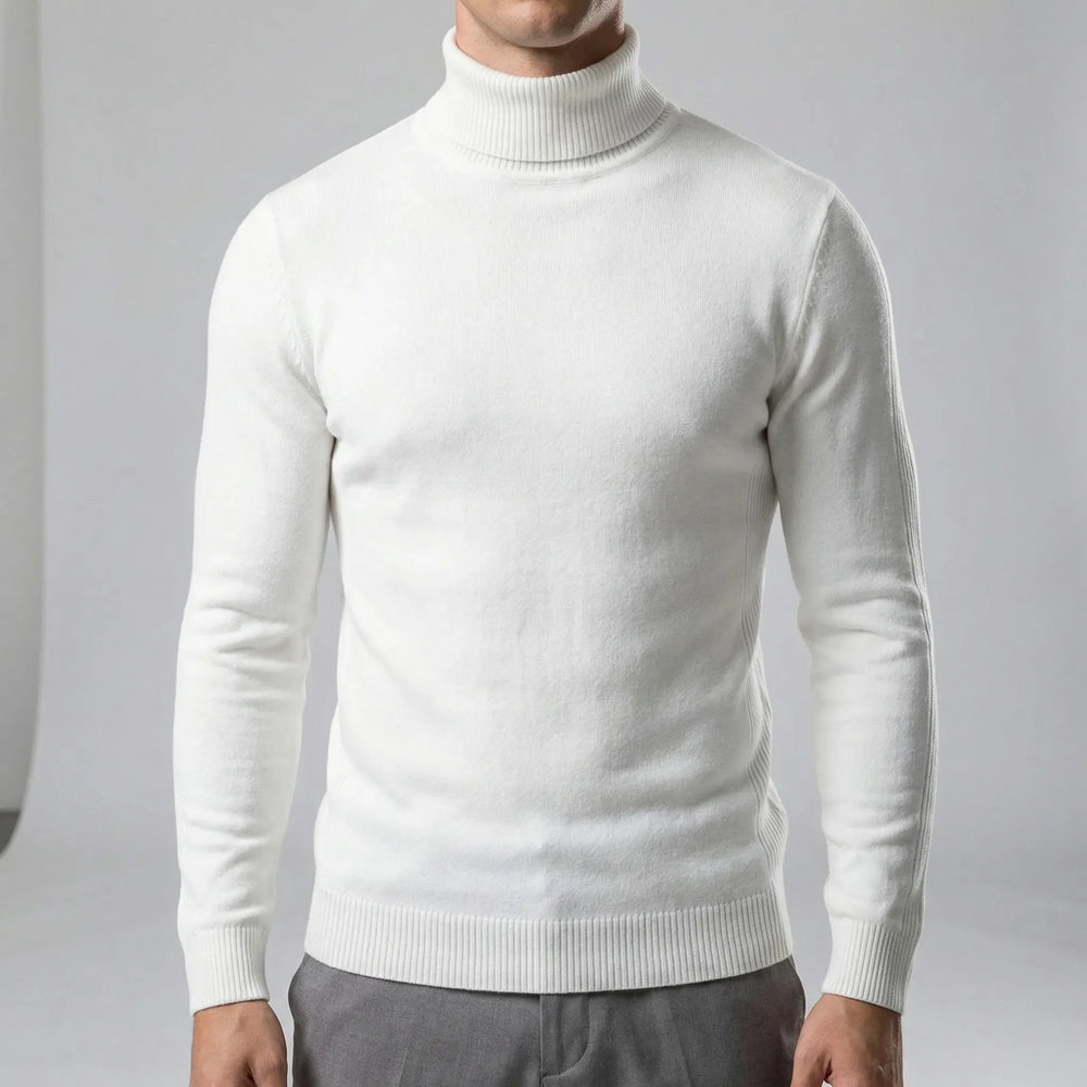 Schmal Geschnittener Rollkragenpullover Für Herren - Dario