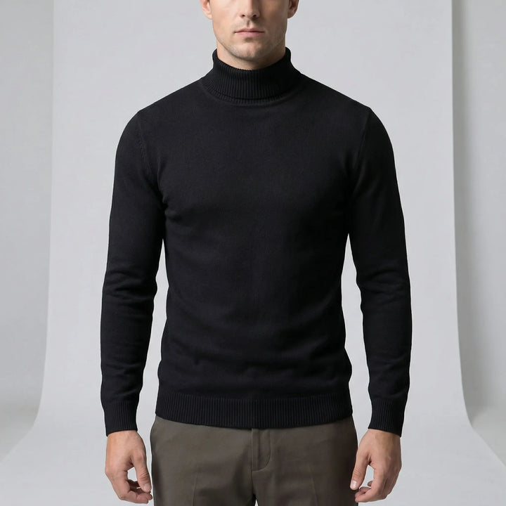 Schmal Geschnittener Rollkragenpullover Für Herren - Dario