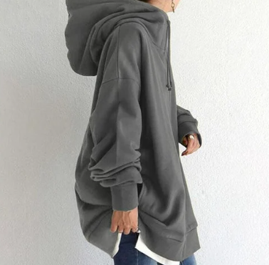Oversized women's hoodie with zipper and hood – Autumn Magic Meliora