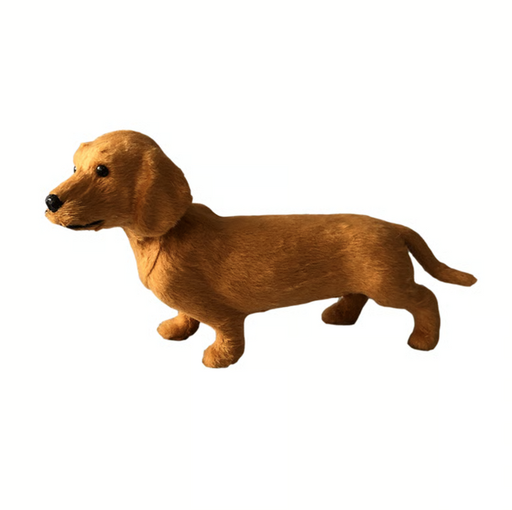 Interactive Plush Dog with Realistic Movements & Sensors | Ultra-Soft in gold plush, side view