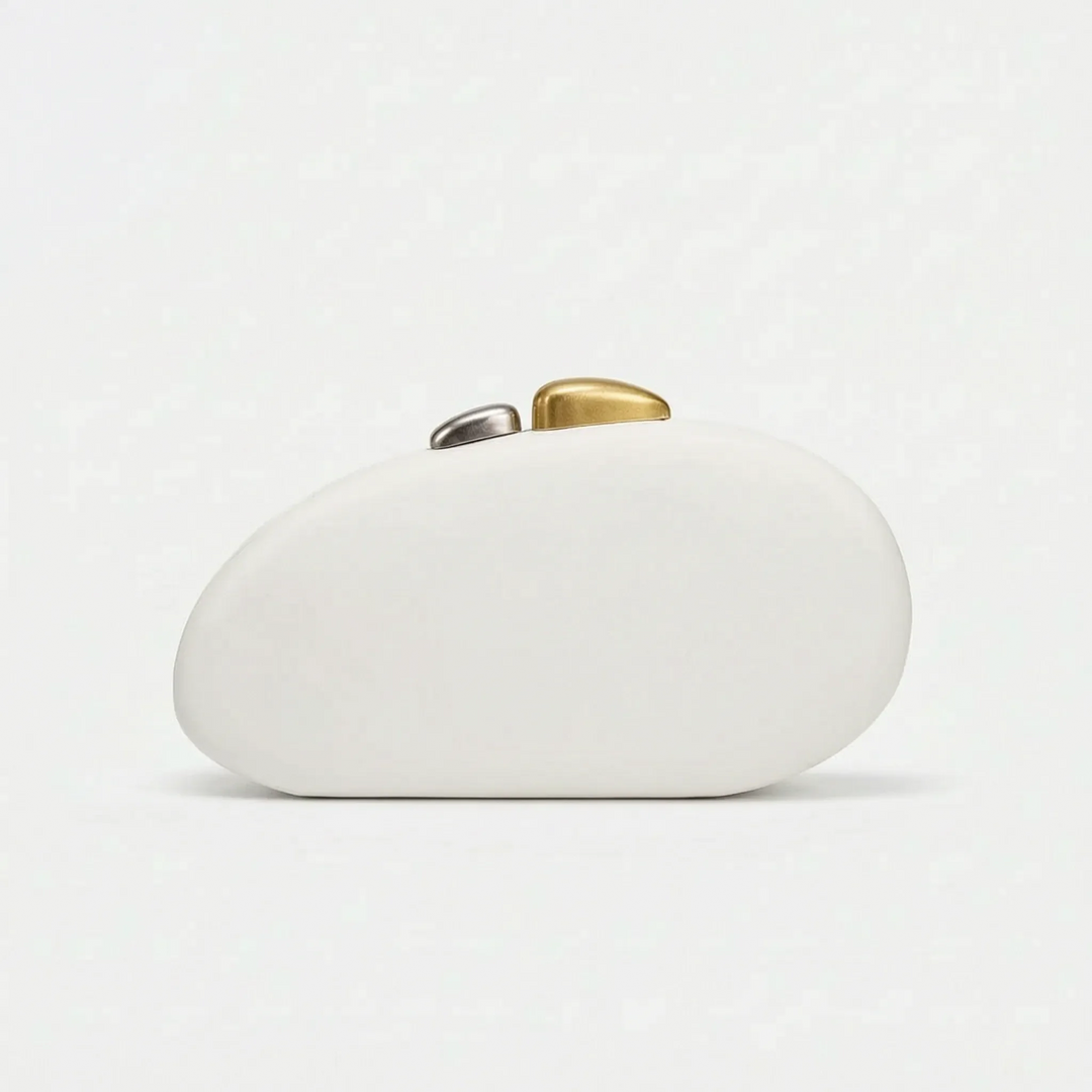 Sculptural Shell-Shaped Clutch Bag - Peblique