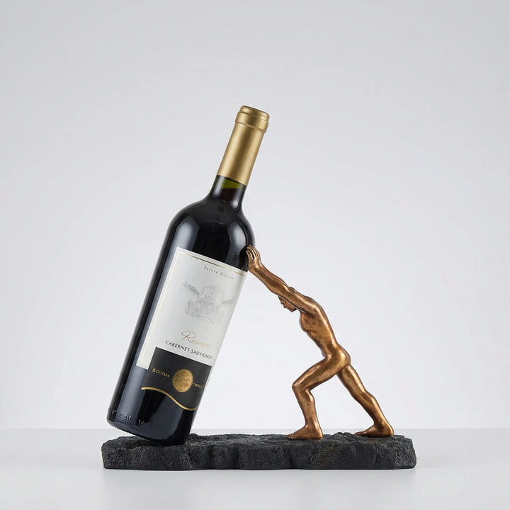 Sculpturale Wijnfleshouder Met Figuratief Ontwerp - Bouterio
