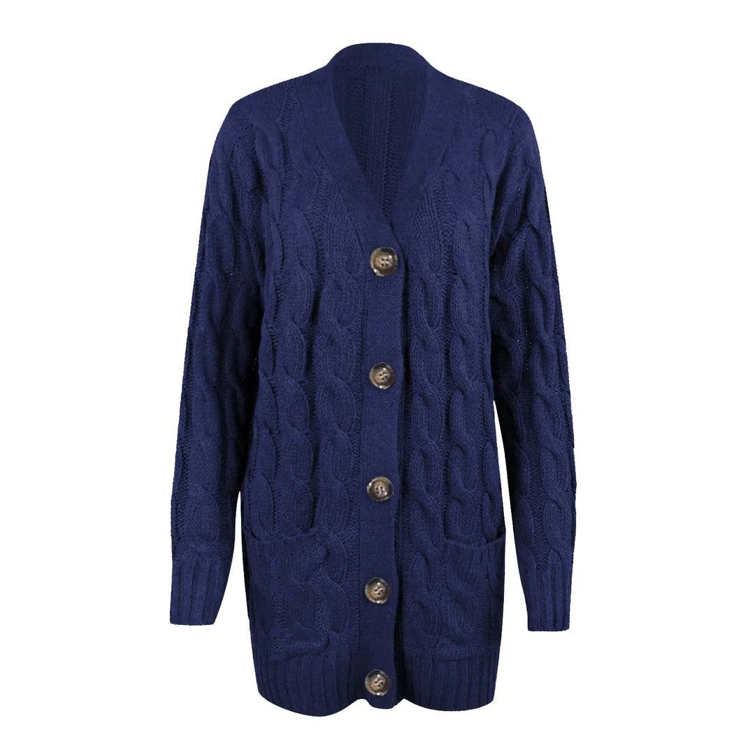 Knitted Women's Cardigan with Buttons – Noor