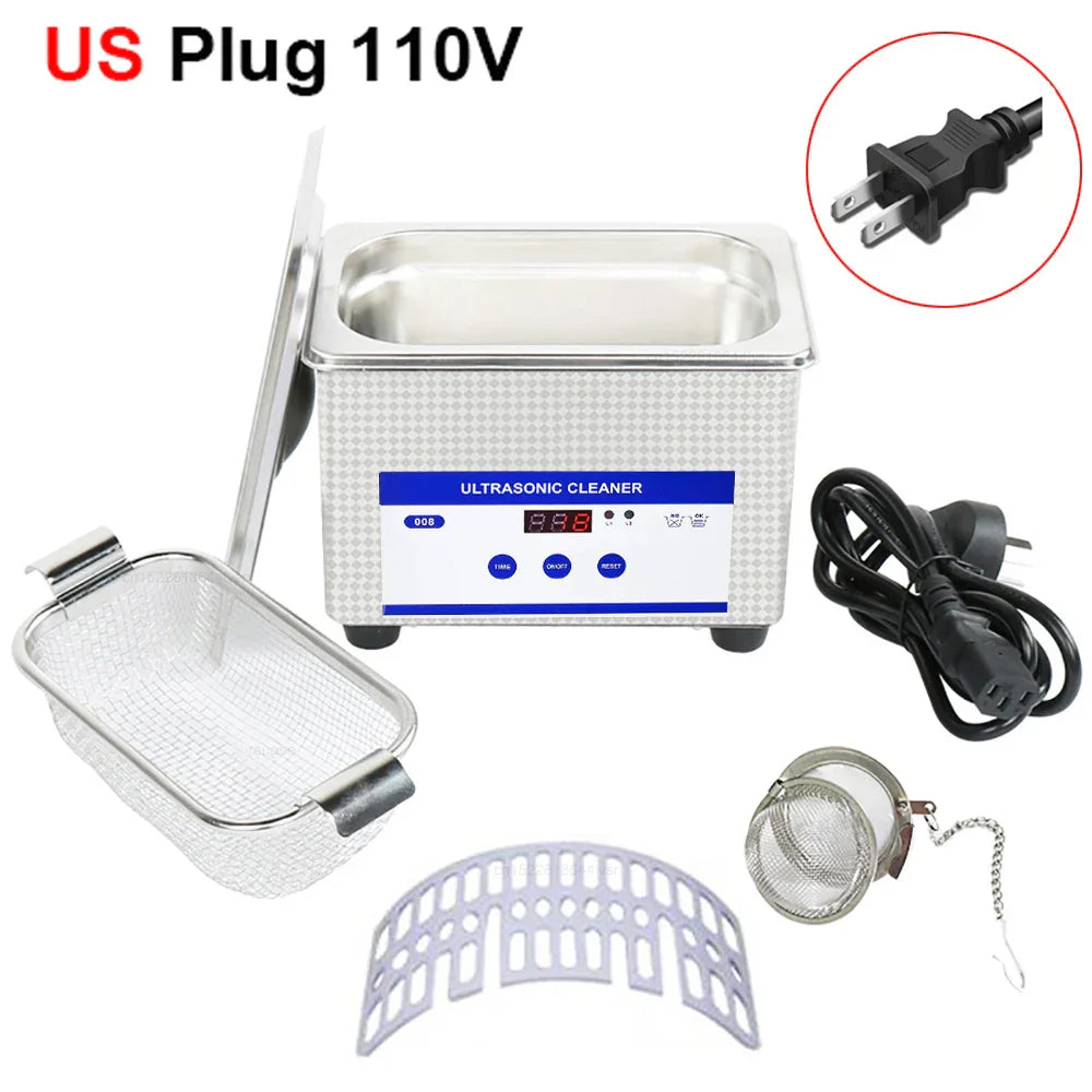 Ultrasonic Glasses Cleaner 40kHz Stainless Steel Jewellery Cleaning Machine – ClearWave