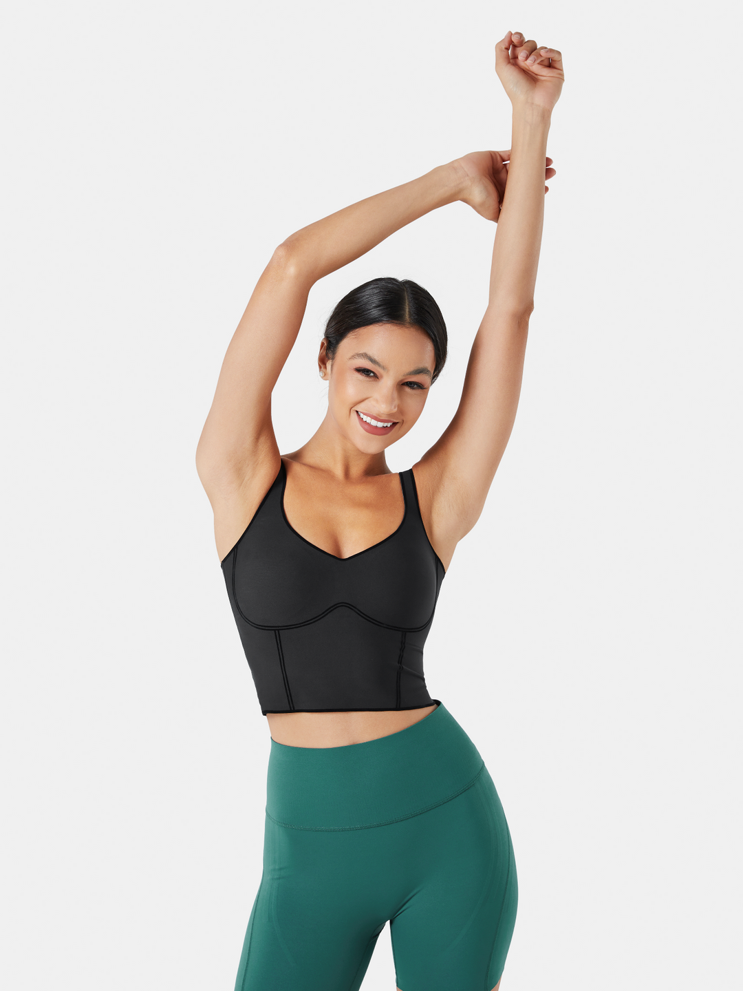 Seamless Cropped Built-In Bra Tank - Lola
