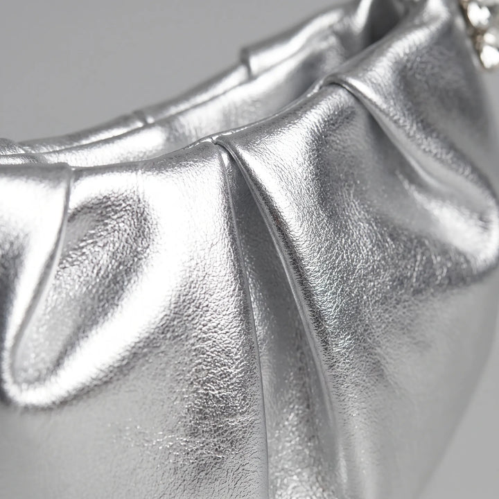 Semi-Circular Embellished Evening Clutch - Novalia