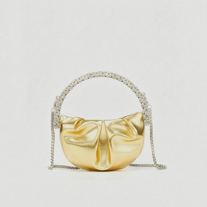 Semi-Circular Embellished Evening Clutch - Novalia