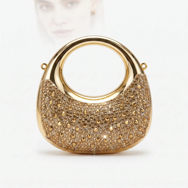 Semi-Circular Structured Evening Clutch - Celandia