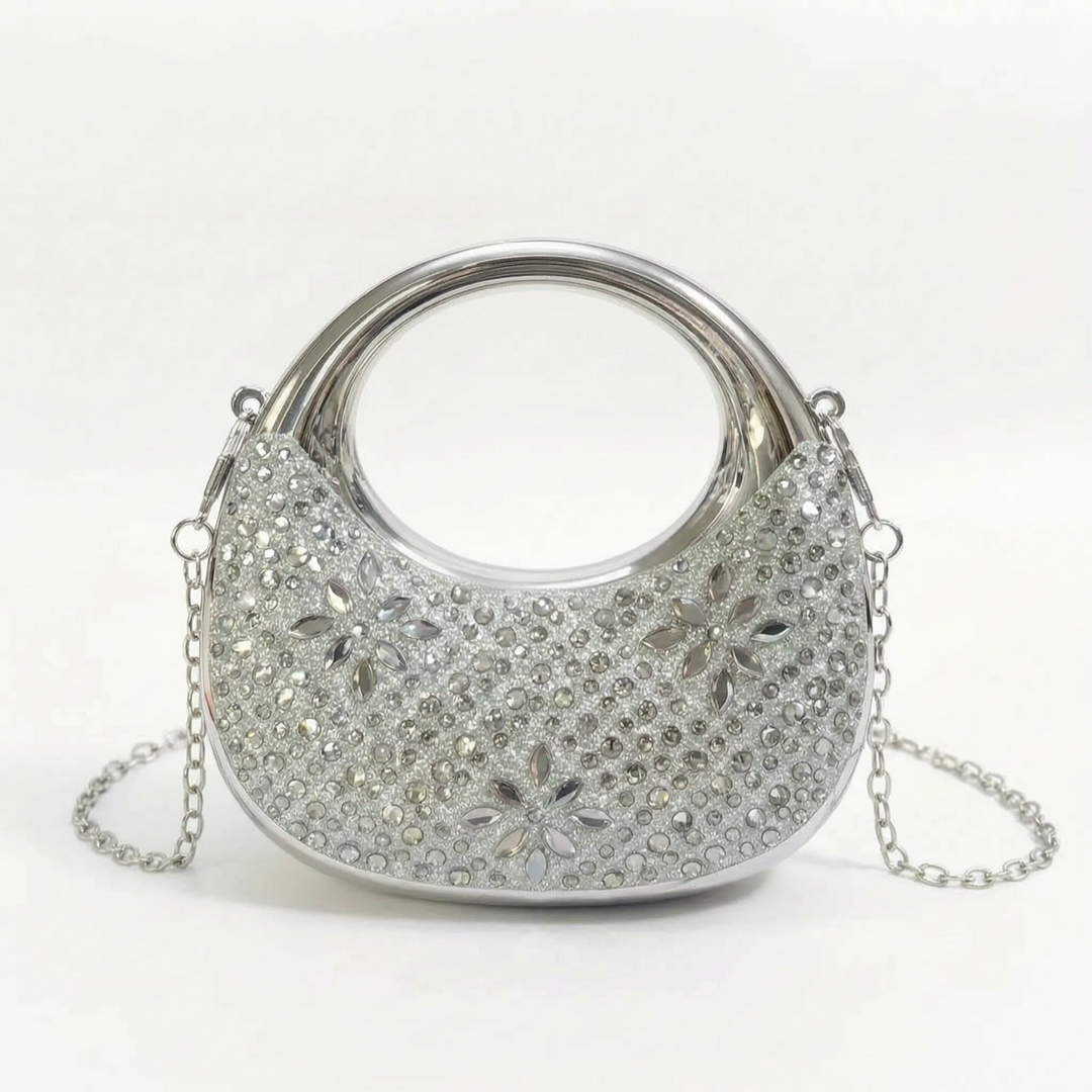 Semi-Circular Structured Evening Clutch - Celandia