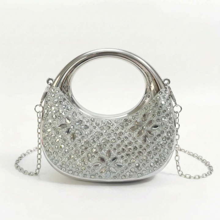 Semi-Circular Structured Evening Clutch - Celandia