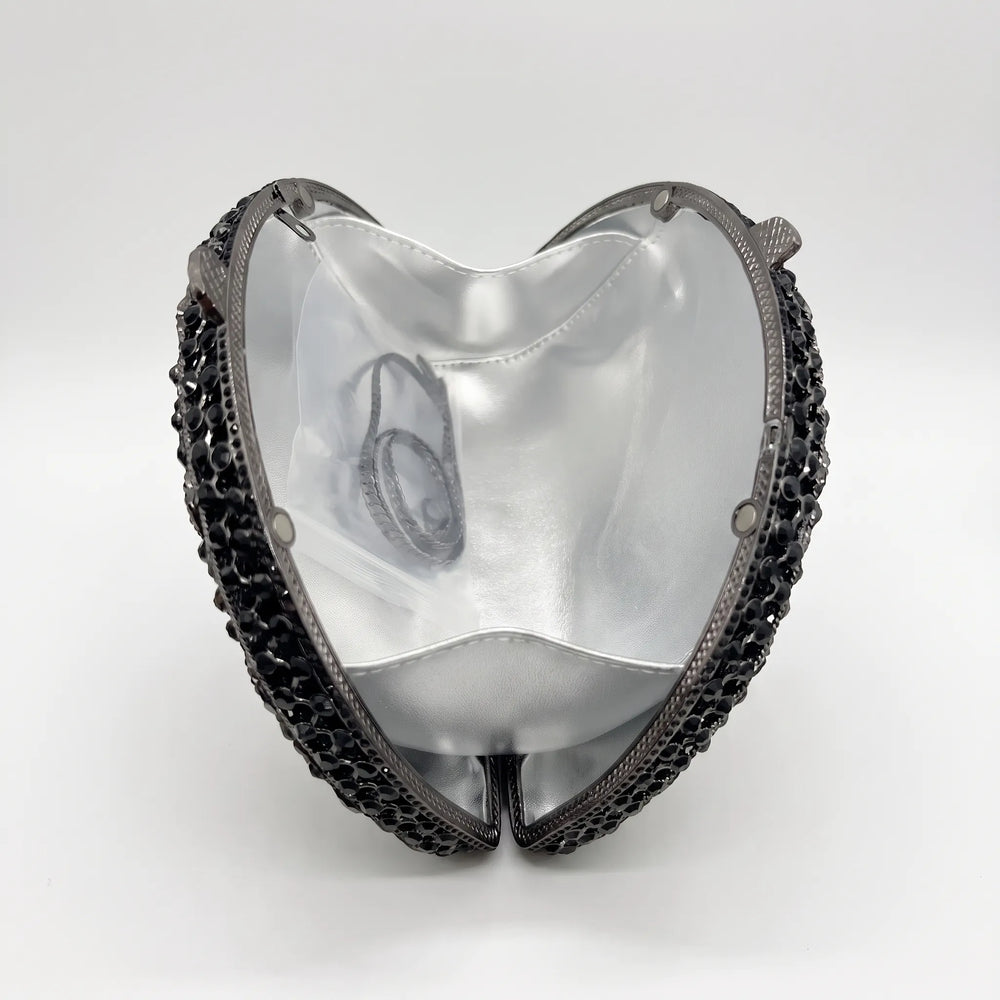 Semicircular Hard-Shell Evening Clutch Bag - Nocturne