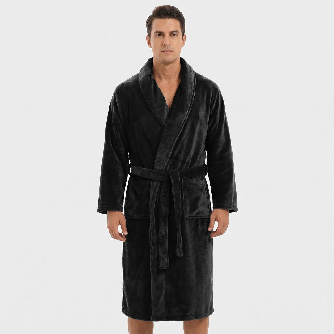 Shawl Collar Full-Length Dressing Gown - Derrick
