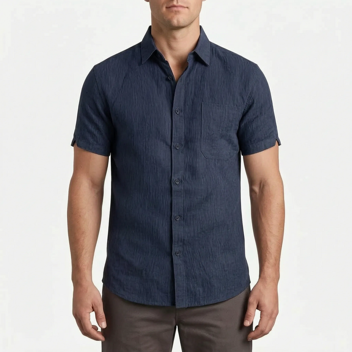 Short-Sleeve Casual Shirt -  Justin