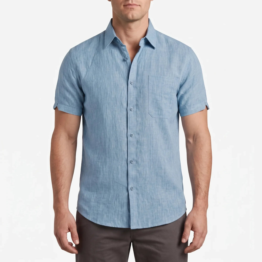 Short-Sleeve Casual Shirt -  Justin