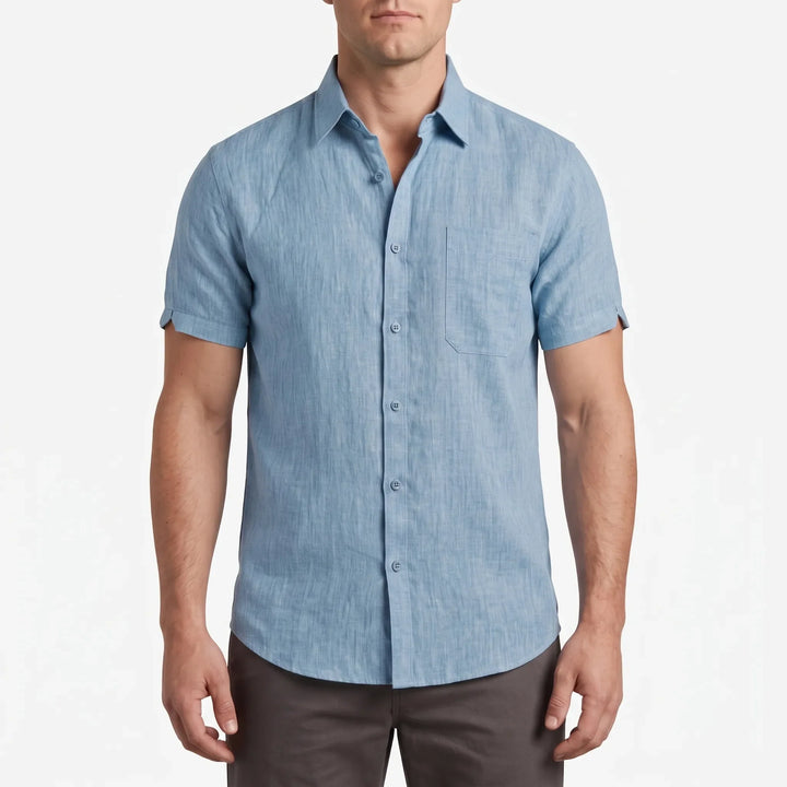 Short-Sleeve Casual Shirt -  Justin
