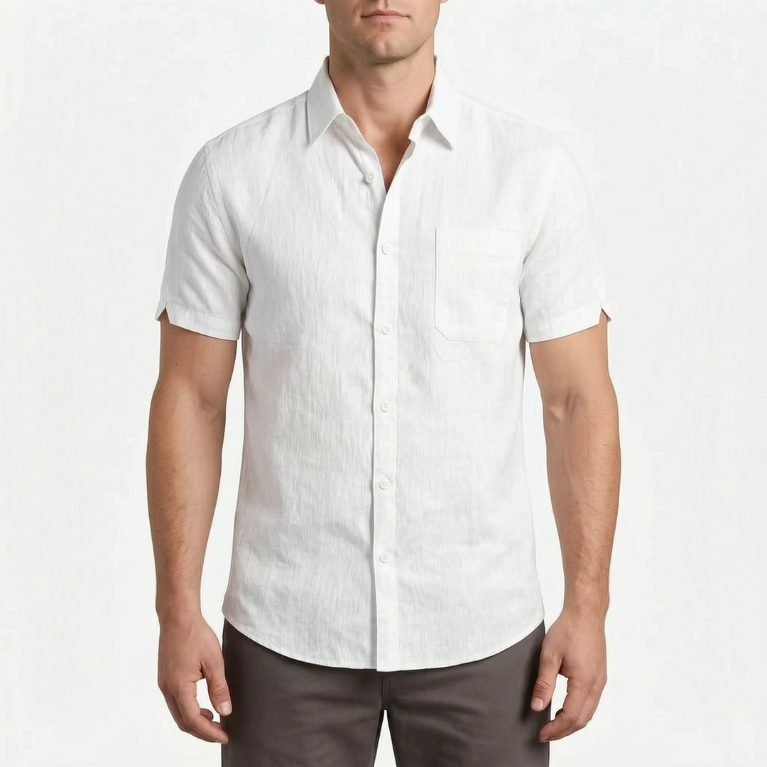 Short-Sleeve Casual Shirt -  Justin