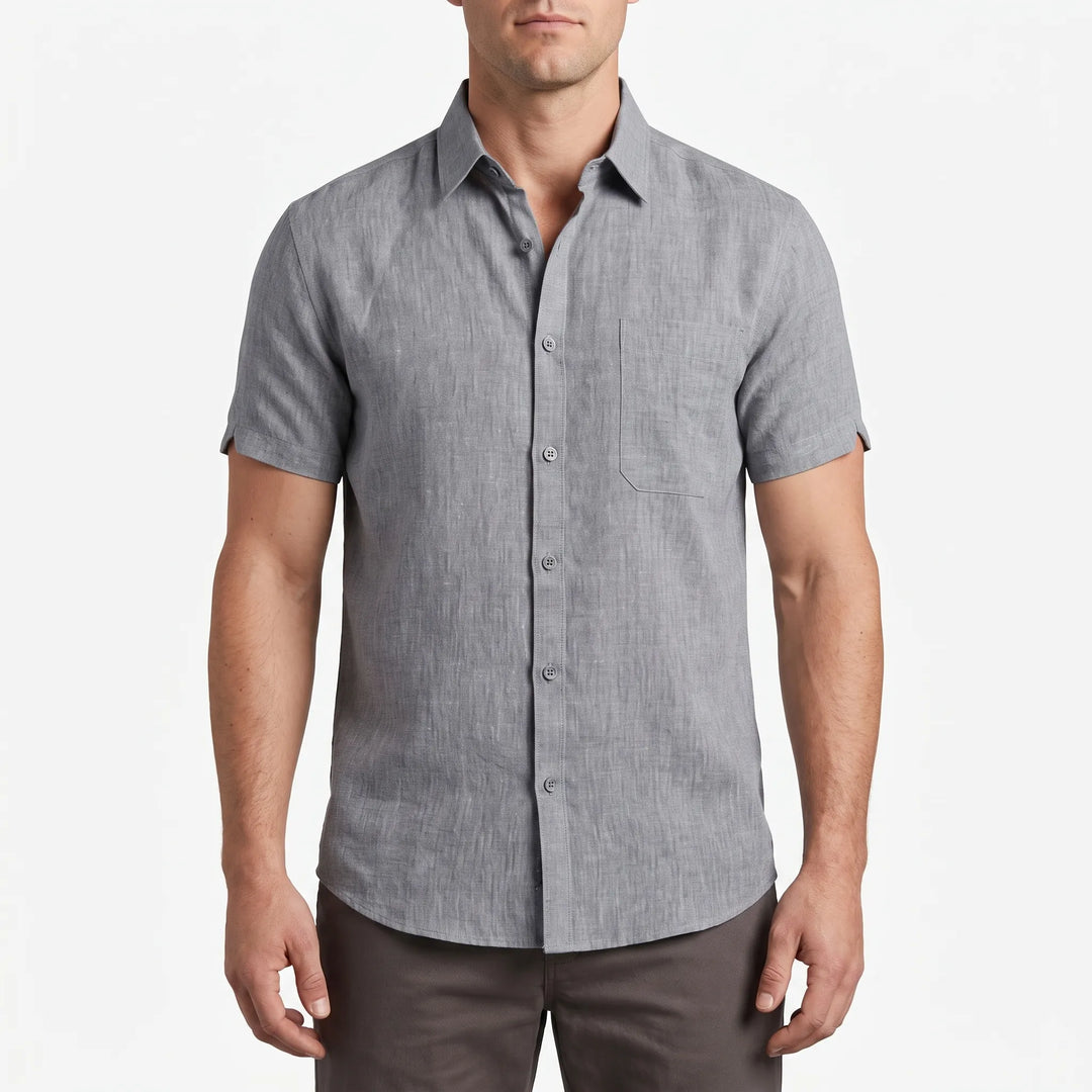 Short-Sleeve Casual Shirt -  Justin