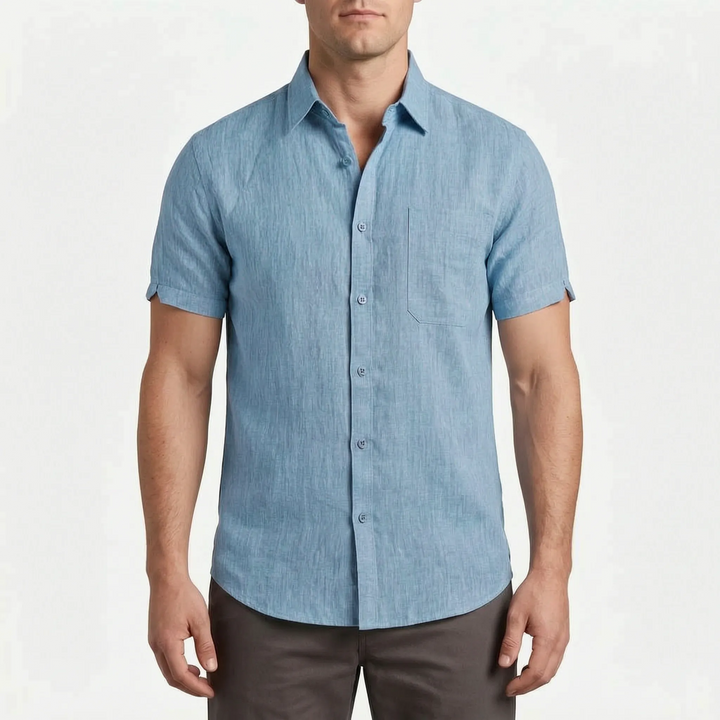 Short-Sleeve Casual Shirt -  Justin