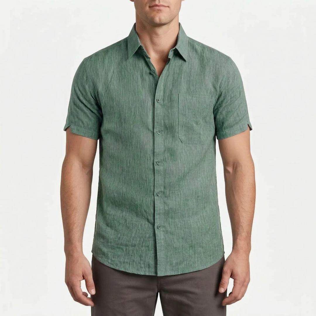 Short-Sleeve Casual Shirt -  Justin