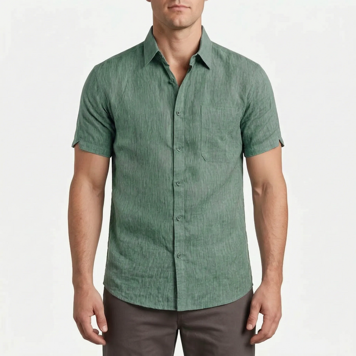 Short-Sleeve Casual Shirt -  Justin