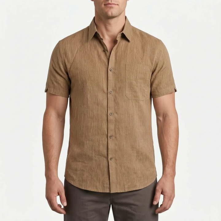 Short-Sleeve Casual Shirt -  Justin