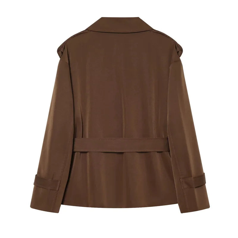 Short Belted Trench Coat - Joanne