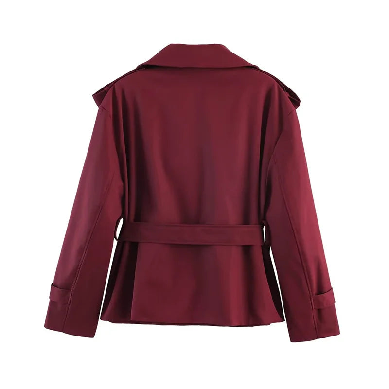 Short Belted Trench Coat - Joanne