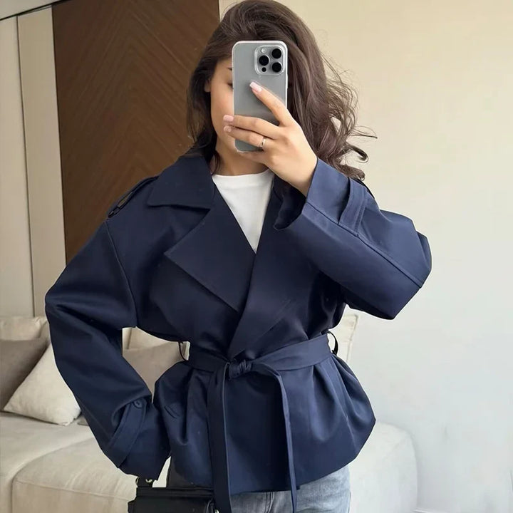 Short Belted Trench Coat - Joanne
