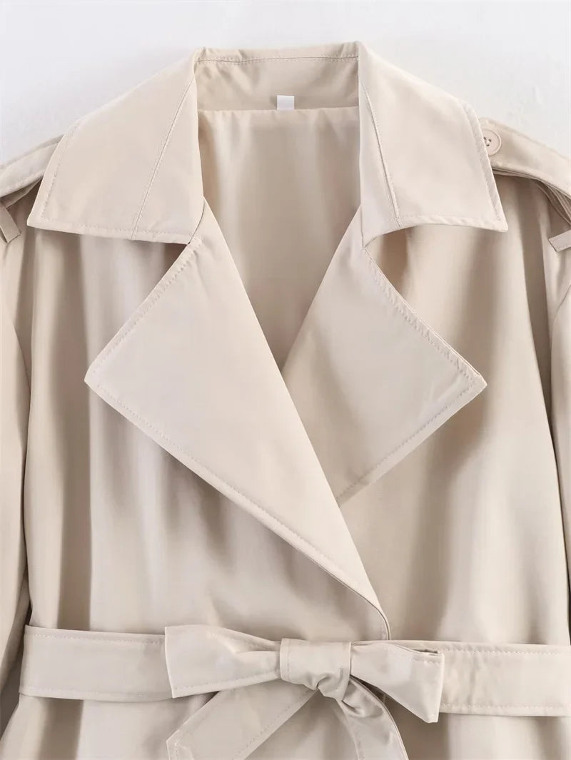 Short Belted Trench Coat - Joanne