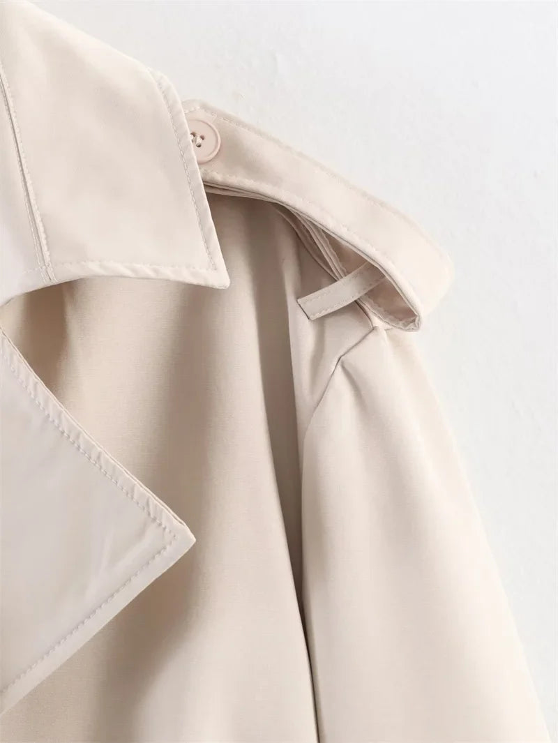 Short Belted Trench Coat - Joanne