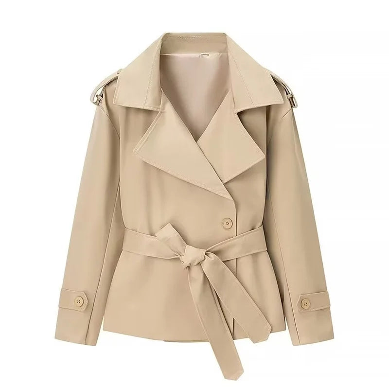 Short Belted Trench Coat - Joanne