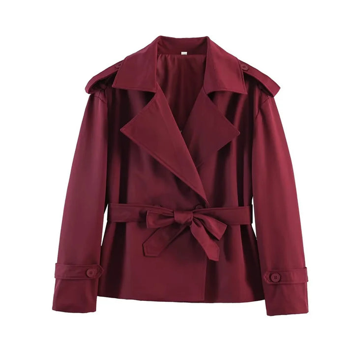 Short Belted Trench Coat - Joanne