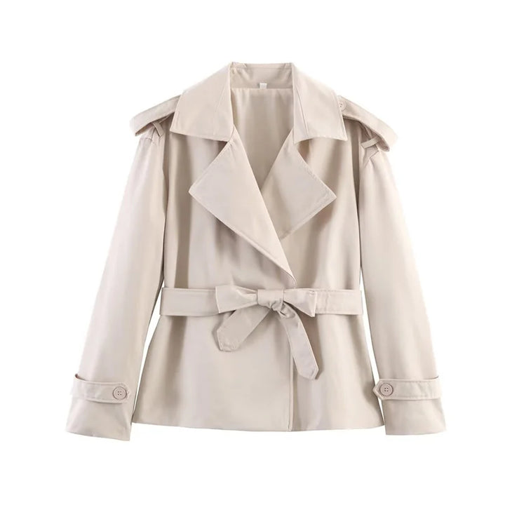Short Belted Trench Coat - Joanne