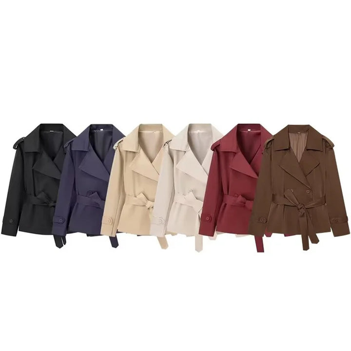 Short Belted Trench Coat - Joanne